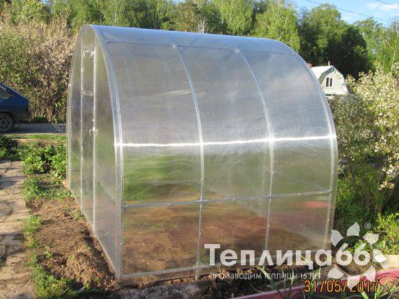 Теплица Рада 3М из поликарбоната, ширина 3 м
